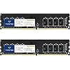 Timetec Kit premium de 32 GB (2 x 16 GB) DDR4 2400 MHz PC4-19200 sin ECC sin búfer 1.2 V CL17 2Rx8 doble rango 288 pines UDIMM computadora de escritorio memoria RAM actualización (kit de 32 GB (2 x 16