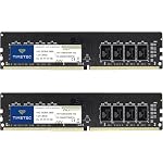 Timetec Premium 32GB KIT(2x16GB) DDR4 2400MHz PC4-19200 Non-ECC Unbuffered 1.2V CL17 2Rx8 Dual Rank 288 Pin UDIMM Desktop PC Computer Memory RAM Upgrade (32GB KIT(2x16GB))
