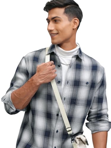 Image of Highlander Men's Solid Relaxed Fit Shirt