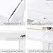 Chende White Vanity Desk with Drop Leaf, Dressing Makeup Table with Drawer for Bedroom, Wooden Entryway Table for Home Furniture