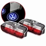 Projetor LED VW com Fio, Par, Luz de Cortesia para Porta, Exibe Logotipo da Marca no Chão (Logo VW)