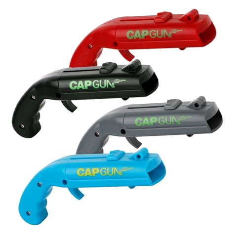Cap Shooting Bottle Opener Gun - Launches Caps for World Cup Parties BBQs & Adult Gatherings Fun Gadget for Men Unique Gag Gift for Sports Events (4PC)