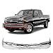 MBI AUTO - Chrome Steel, Front Bumper Face Bar for 2003-2006 Chevy Avalanche & Silverado 1500/2500 & 2007 Silverado Classic Pickup, GM1002416