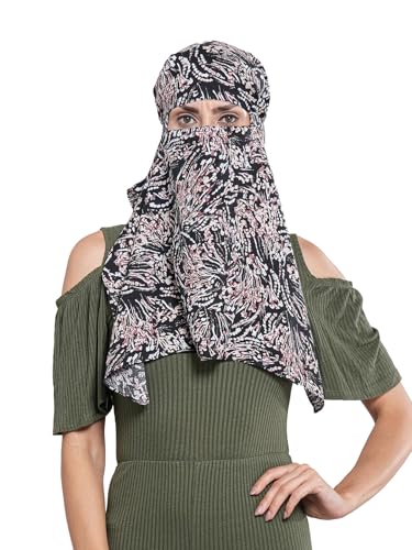 Image of Multipurpose Mask Cum Scarf for Women Cotton I Face Cover for Women I Sun Protection and Summer Wear Scarf