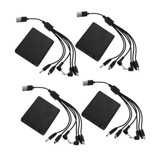 GALPADA 4 Piezas Caja Batería de Emergencia Portátil Respaldo de Energía Externa con Salidas Compatible con Cerraduras Electrónicas y Cajas Fuertes Diseño Compacto y Resistente para Uso