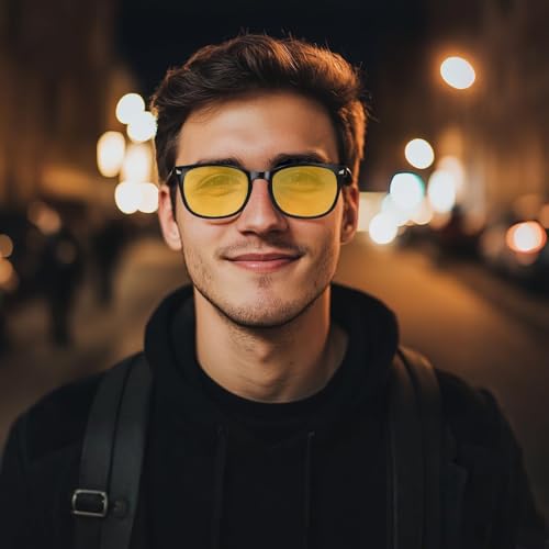 Image of ️ Blue Light Blocking Computer Glasses for Men & Women | Specs for Men Stylish, Chashmaa, Spectacles Frames, Gaming Glasses, Anti Glare, UV Protection Sunglasses, TR90 Eyeglasses