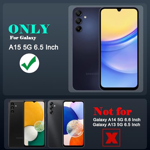 Leptech LLXFY-01A15 For Samsung Galaxy A15 5G Case With 2 Pack Tempered Glass Screen Protector, [Holster Series] Belt Clip Hard Tough Heavy Duty Rugged Shockproof Protective Cell Phone Cover  thumb #8