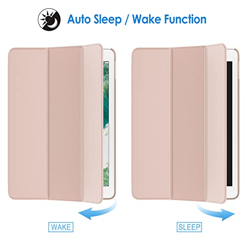 Image of JETech Case for iPad (9.7-Inch, 2018 /2017 Model, 6th /5th Generation), Smart Cover Auto Wake /Sleep (Rose Gold)