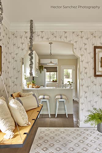 Piper Classics Market Place Blue Grain Sack Stripe Chair Pad, 15" L X 16" W, 100% Cotton, Farmhouse Style Kitchen Decor #TOP2