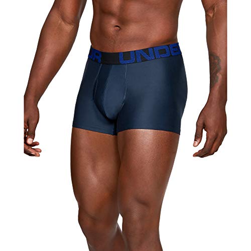 Under Armour Men's Tech 3-inch Boxerjocks 1-Pack, Academy (408)/Royal, X-Large