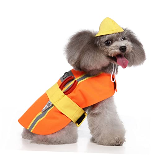 Disfraz para perro talla XL color naranja práctico y cómodo miniatura 3
