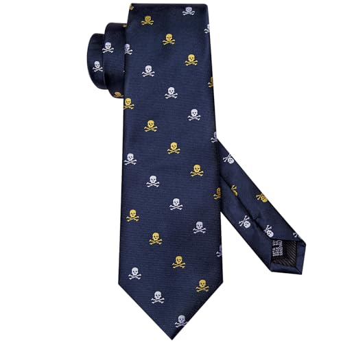 Image of Hi-Tie Men's Tie Sets Silk Paisley Striped Necktie Pocket Square Cuff-links Sets Wedding Business Holiday