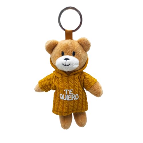 Llavero de Osito de Peluche con Jersey y la frase 'Te...