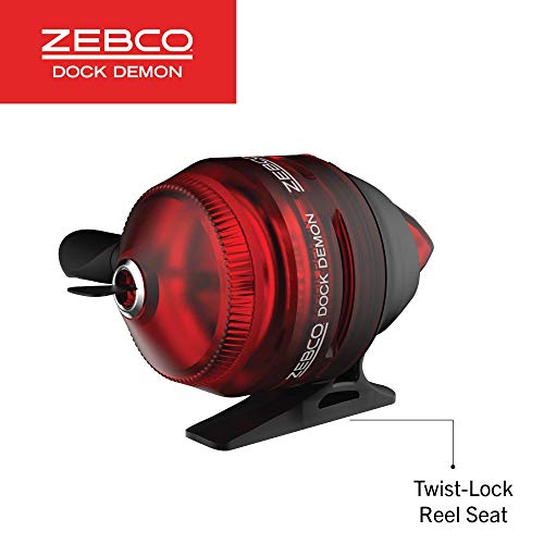 Zebco Dock Demon Spinning Reel or Spincast Reel and Fishing Rod Combo