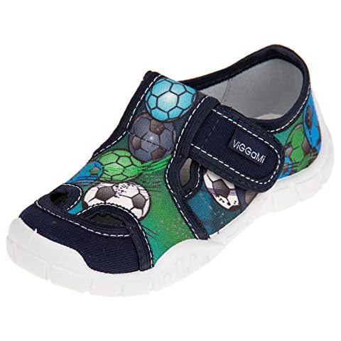 Viggami Baby Toddler Boys' Slippers (Green Multicolor, Numeric_9) Cover