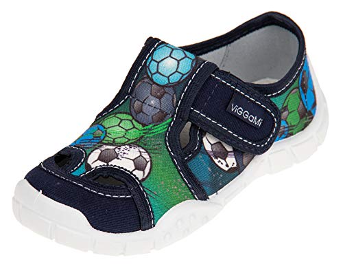 Viggami Adas - Zapatillas de estar por casa para niño con cierre de velcro, color Multicolor, talla 31 EU