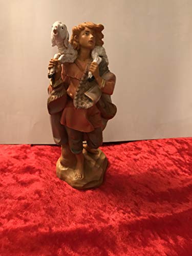 Fontanini Krippen Figur Hirte mit Schaf, 19 cm Cover
