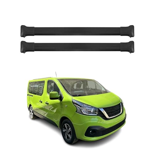 Barras portaequipajes portaequipajes para Nissan NV300 2016-2024, portaequipajes de aluminio negro, 3 unidades
