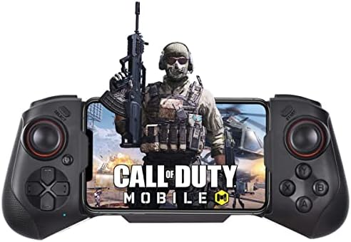 Mobile Game Controller for iPhone 14/14 Plus/14 Pro/14 Pro Max/13/12/11, iPad, MacBook, iOS, Android, Samsung, One Plus, TCL, Tablet, PC, Wireless Gamepad Joystick for Call of Duty, Apex -Direct Play