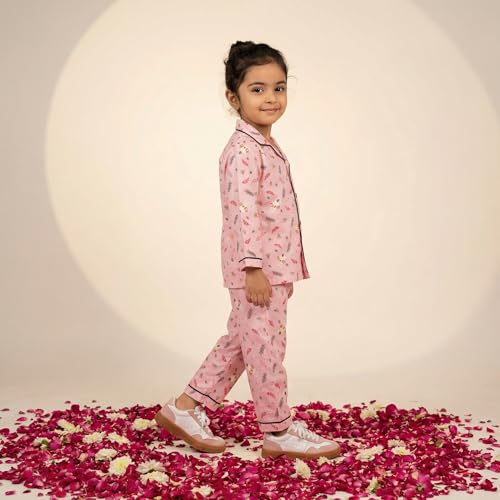 Image of CLAP Kids Cotton Printed Full Sleeves Night Suit