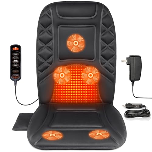 CARSHION Back Massager with Heat Heated Seat Cover Cushion