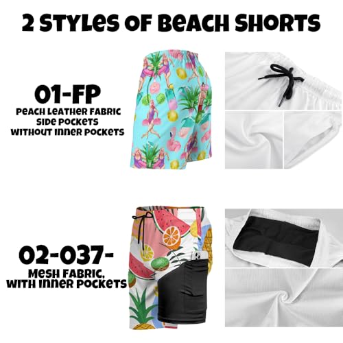 Custom Swim Trunks for Men, Fun Personalized Beach Shorts with Photos, Customized Board Shorts Gift for Summer3