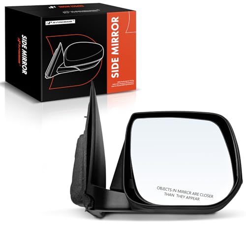 A-Premium Passenger Side Manual Door Mirror - Compatible with Chevrolet Colorado & GMC Canyon, 2015-2022 - Non-Heated Manual Folding Black Outside Rear View Mirror - Replace# 2940222, 23304540