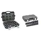 GEARWRENCH 19 Pc. 1/2' Drive 6 Point Deep Impact SAE Socket Set - 84934N and GEARWRENCH 19 Pc. 1/2' Drive 6 Point Standard Impact SAE Socket Set - 84932N