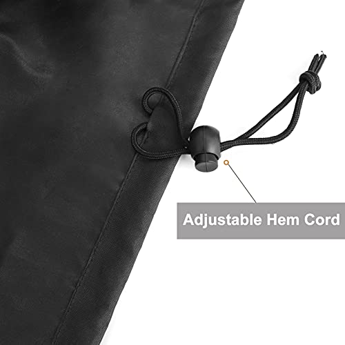 Outdoor 36"X42" Garden Fountain Cover, Heavy Duty Waterproof Dustproof Fountain Covers For Winter With Locking Drawstring, Black #TOP5