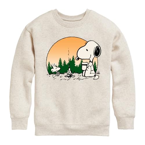 HYBRID APPAREL - Peanuts - Campfire Mugs - Toddler & Youth Crewneck Fleece Sweatshirt