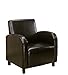 Monarch Specialties Accent Chair -Leather-Look Fabric