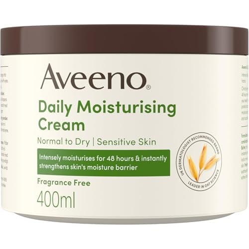 Aveeno Daily Moisturising Cream, Normal – dry, Sensitive Skin, 400ml