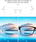 LUFF Stylish rimless reading glasses for women anti-blue light,Fashion Comfortable and lightweight Frameless 1PC reader