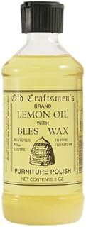 Old Craftsmen's Lemon Oil with Bees Wax Furniture Polish, 4 Bottle Pack