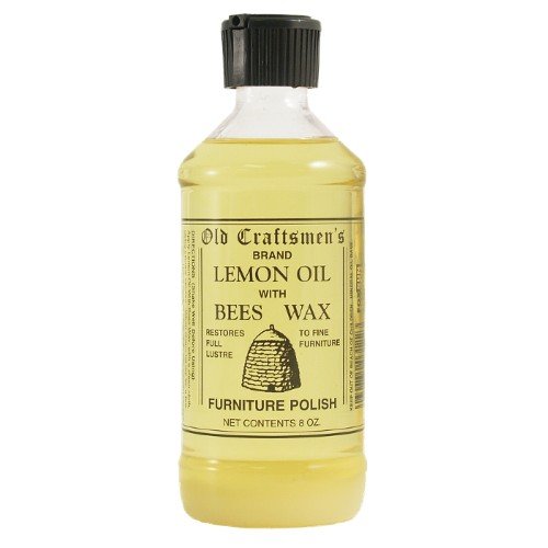 Old Craftsmen's Lemon Oil with Bees Wax Furniture Polish, 12 Bottle Pack