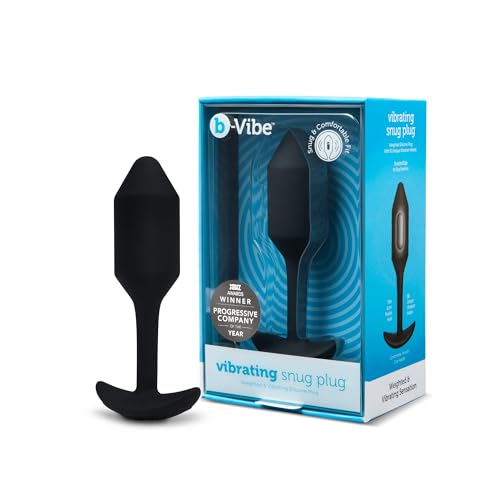 Image of b-Vibe Vibrating Snug Plug Black Medium, Sex Toys (Black /M)