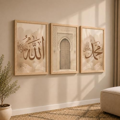 Image of NoWorries Multicolor Wall Decor Paintings for Office and Home | Framed Posters with Synthetic Wooden Frames for Living Room and Wall Decoration (IS-2, 21x31 Inches)