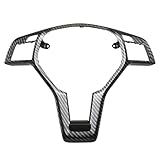 Bevinsee Steering Wheel Decoration Cover Trim Compatible with Mercedes Benz C-CLASS W204 C63 E-CLASS W212 E63 E-CLASS W207 E63 CLA-CLASS W117 CLA45 C218 CLS-Class Coupe 2012-2014