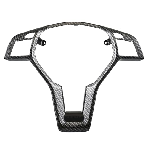 Bevinsee Steering Wheel Decoration Cover Trim Compatible with Mercedes Benz C-CLASS W204 C63 E-CLASS W212 E63 E-CLASS W207 E63 CLA-CLASS W117 CLA45 C218 CLS-Class Coupe 2012-2014