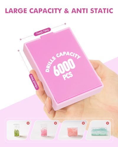 Image of CATEARED 2-in-1 Diamond Art Trays With Lids,Anti-static Diamond Art Storage Containers, Diamond Art Accessories Diamond Painting Trays with Lids & Line-Up, Box Package (Light Pink, 10 piece Tray Kit)