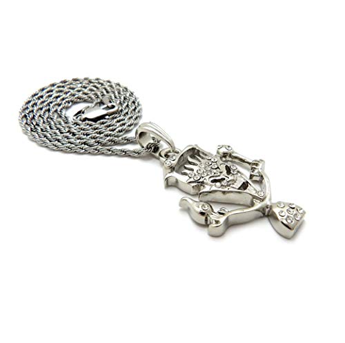 Insane Clown Posse Joker Cards ICP Pendant 2mm 18" 20" 24" Stainless Steel Rope Chain Necklace (18, RC4243)3