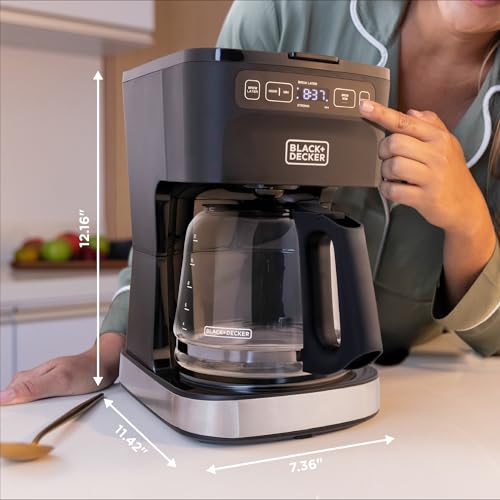 BLACK+DECKER CAFÉCRAFT 12-Cup Programmable Coffeemaker, Stainless Steel - image 8