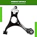 SCITOO 2pcs Front Suspension Kit Lower Control Arm and Ball Joint Assembly for ACURA CSX 2012 for Honda Civic 2006 2007 2008 2009 2010 2011 K620382 K620383