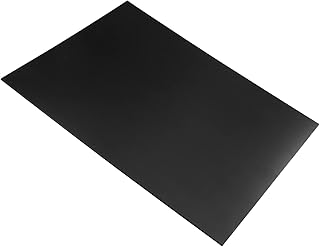 Aicosineg PVC Foam Board Expanded PVC Sheet Lightweight Durable Rigid Foam Plastic Board Waterproof Plastic Sheets for Presentations Signboards Crafts Framing Display Black 0.12x11.81x15.75in(1PCS)