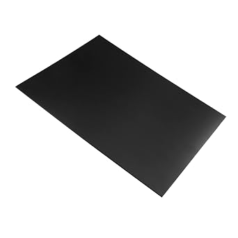 Aicosineg PVC Foam Board Expanded PVC Sheet Lightweight Durable Rigid Foam Plastic Board Waterproof Plastic Sheets for Presentations Signboards Crafts Framing Display Black 0.12x11.81x15.75in1PCS