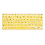 HDE Ultra Thin Silicone Rubber Keyboard Skin Cover for Macbook Pro Non Retina 13/15/17 (Yellow)