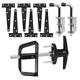 Shed Double Door Hardware kit -Includes Window and Door/Window Hinge Set, Complete with Hinges, Latches, and T-Handle Lock