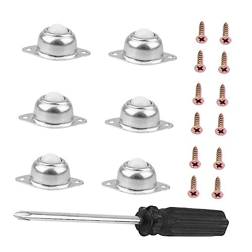 ULTECHNOVO 6 Piezas Ruedas De Repuesto Para Silla De Media Resistentes y Multiusos Ruedas De Grados Para Muebles Para Sillas De Oficina