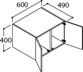 LIXIL(リクシル) INAX ピアラ アッパーキャビネット クリエペール ARU-605C/LP2