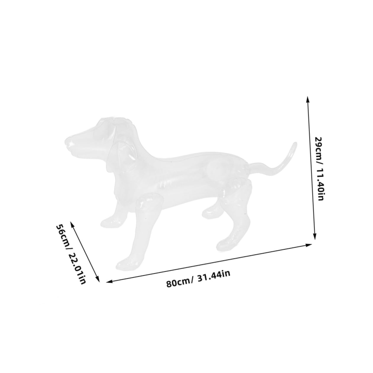 Sosoport 2pcs Inflatable Dog Clothes Model Dog Statue French Bulldog Mannequin Dog Collar Display Inflatable Mannequin Inflatable Model Dog Party Decorations Dog Model